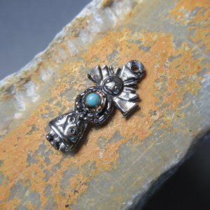 Silver SUN DANCER Charm Vintage Lakota Tribal Kachina